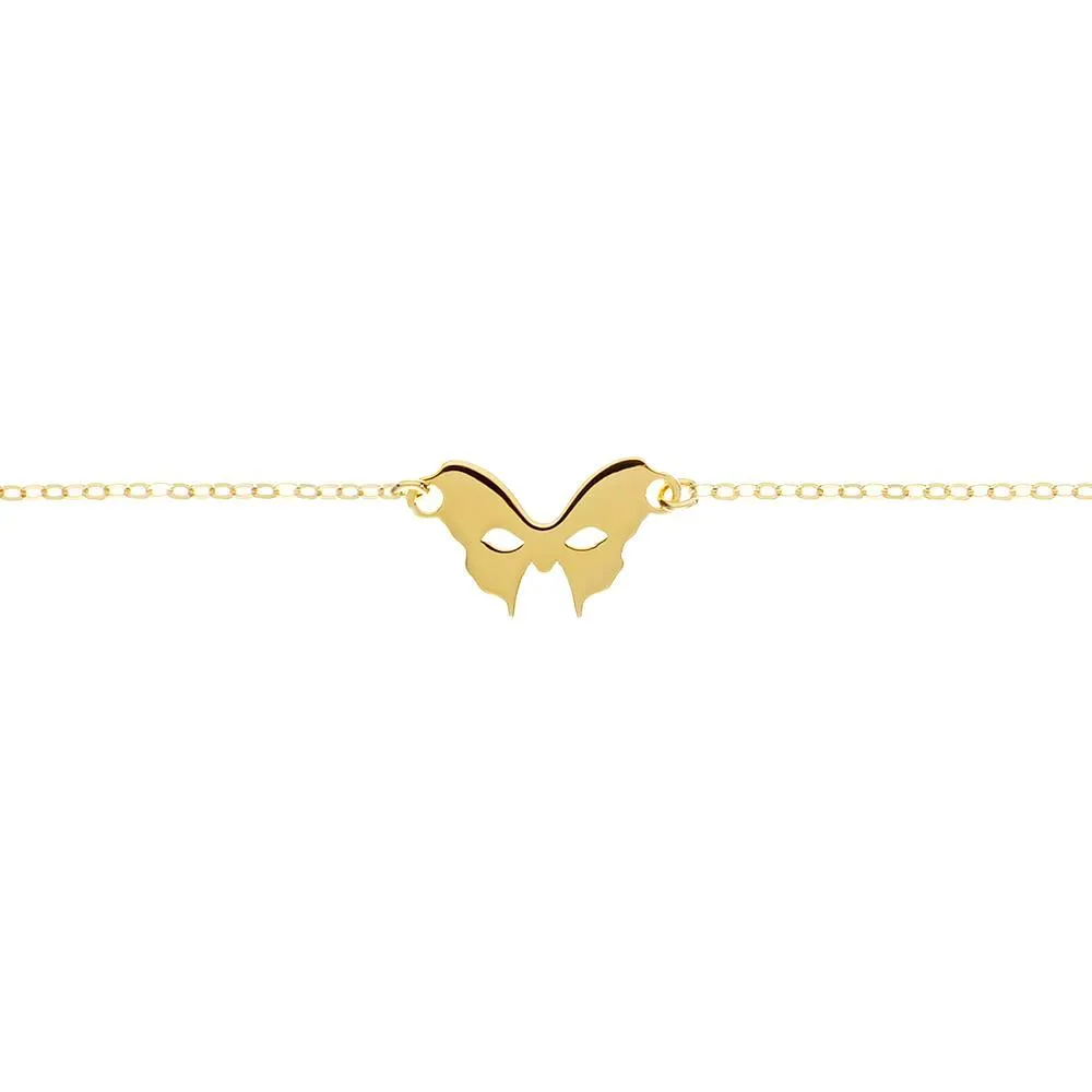 Yellow Gold Mask Bracelet