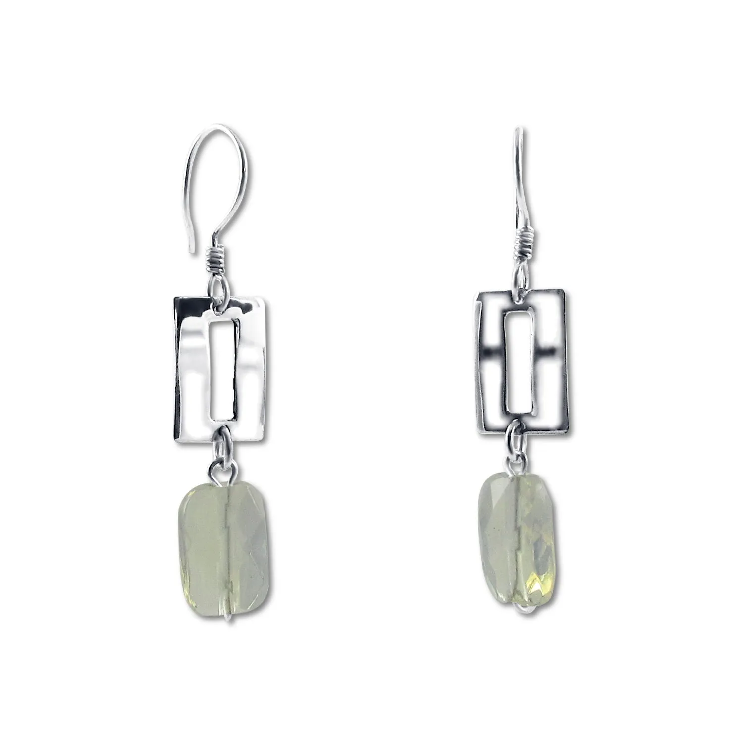 Zora Earrings - Green Onyx